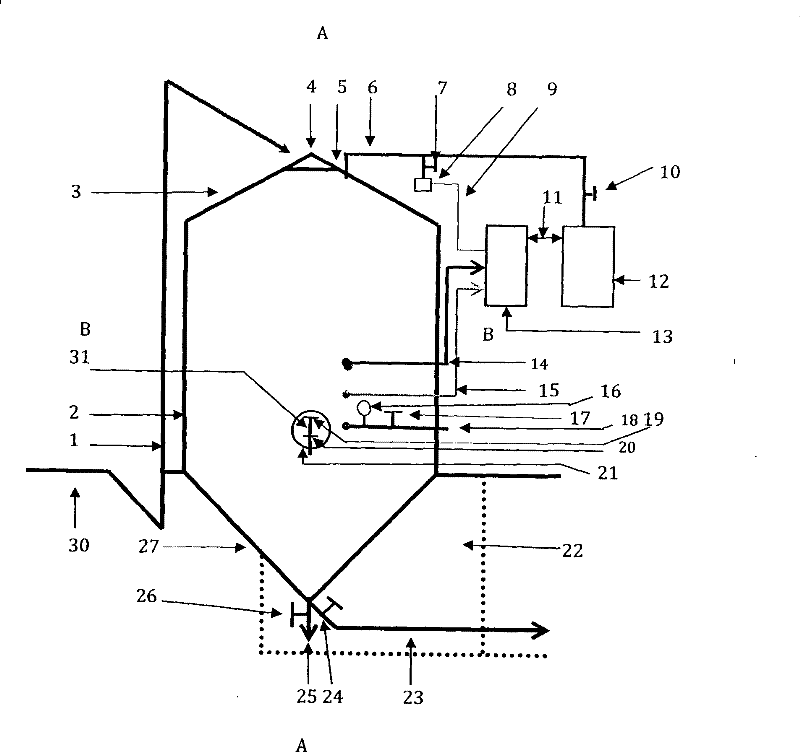 Method for long term storage of grain without deterioration and equipment thereof