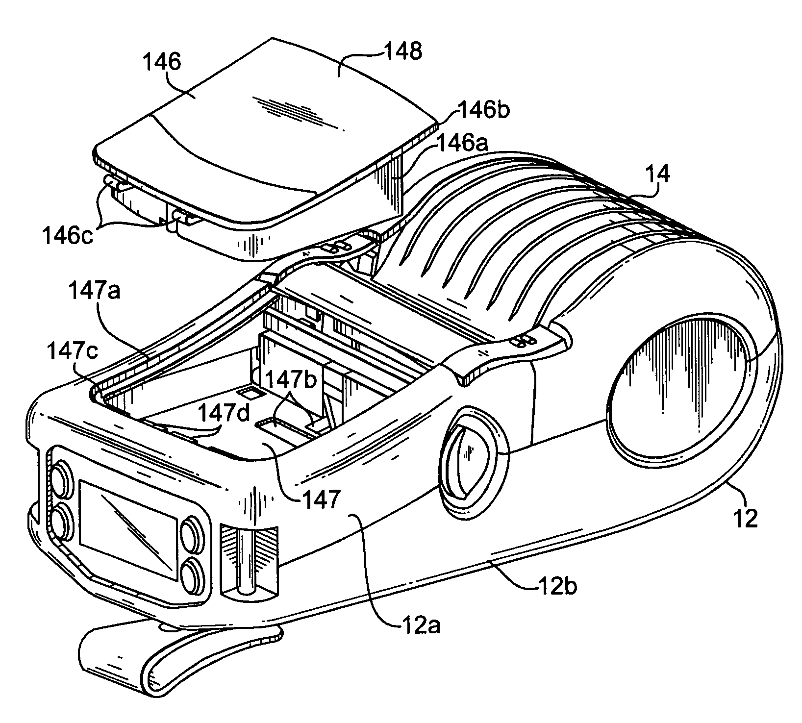 Portable printer having automatic print alignment