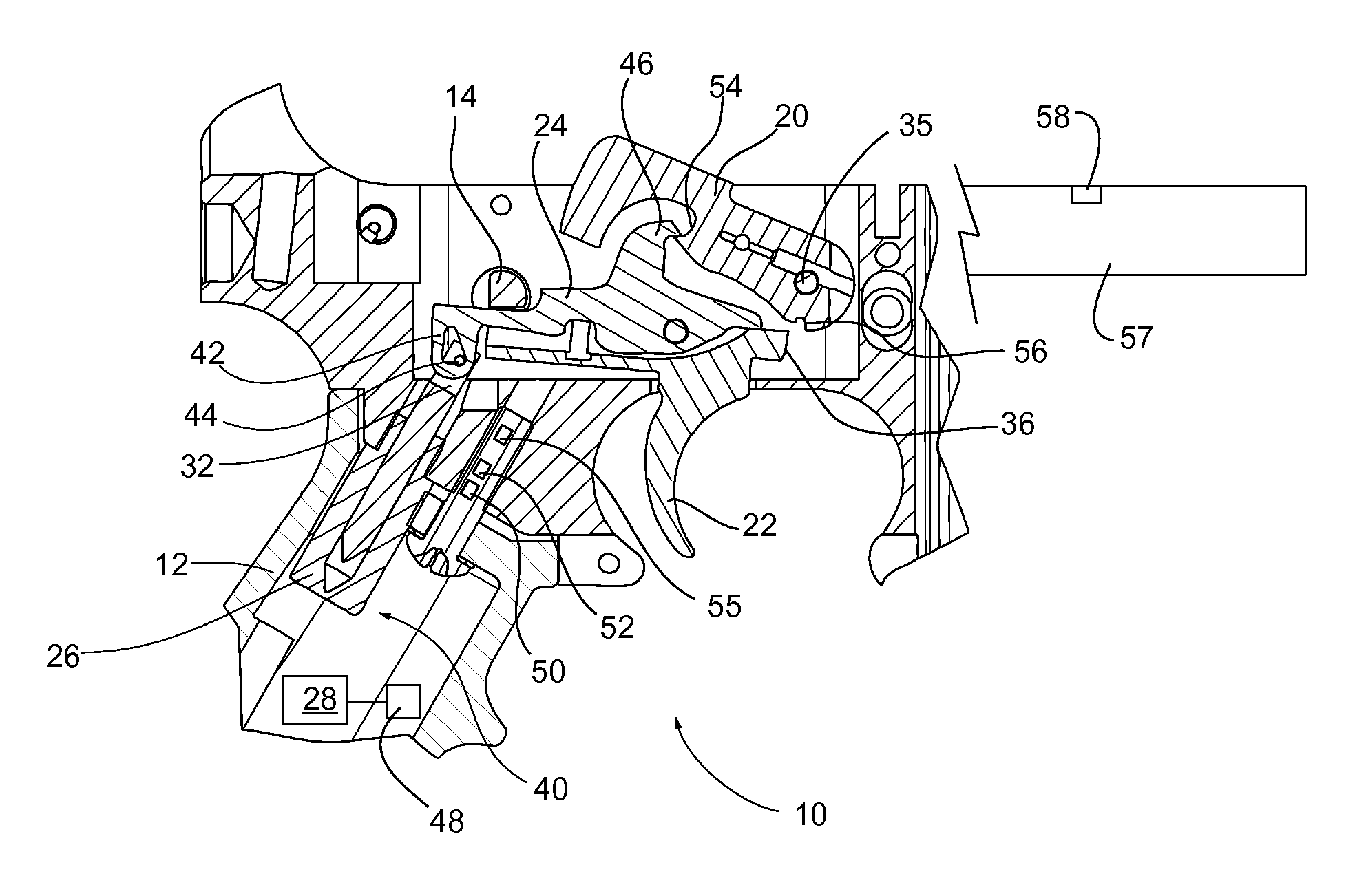 Electro-mechanical firearm trigger mechanism