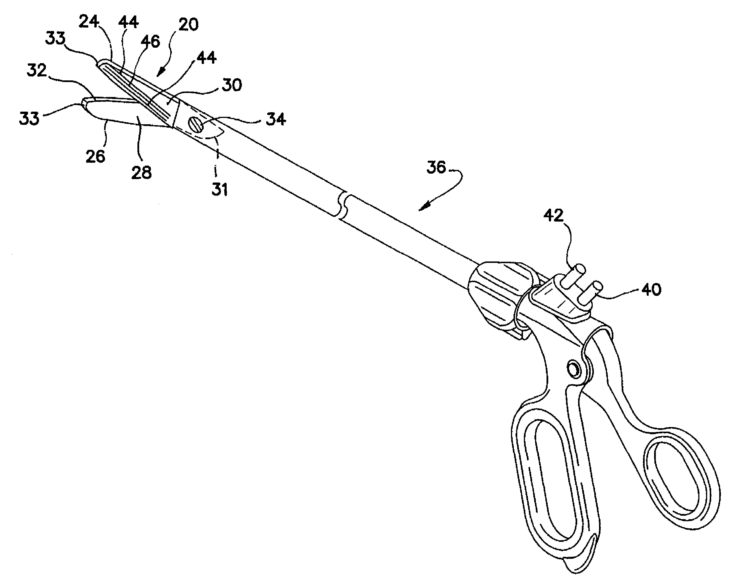 Bipolar electrosurgical scissors