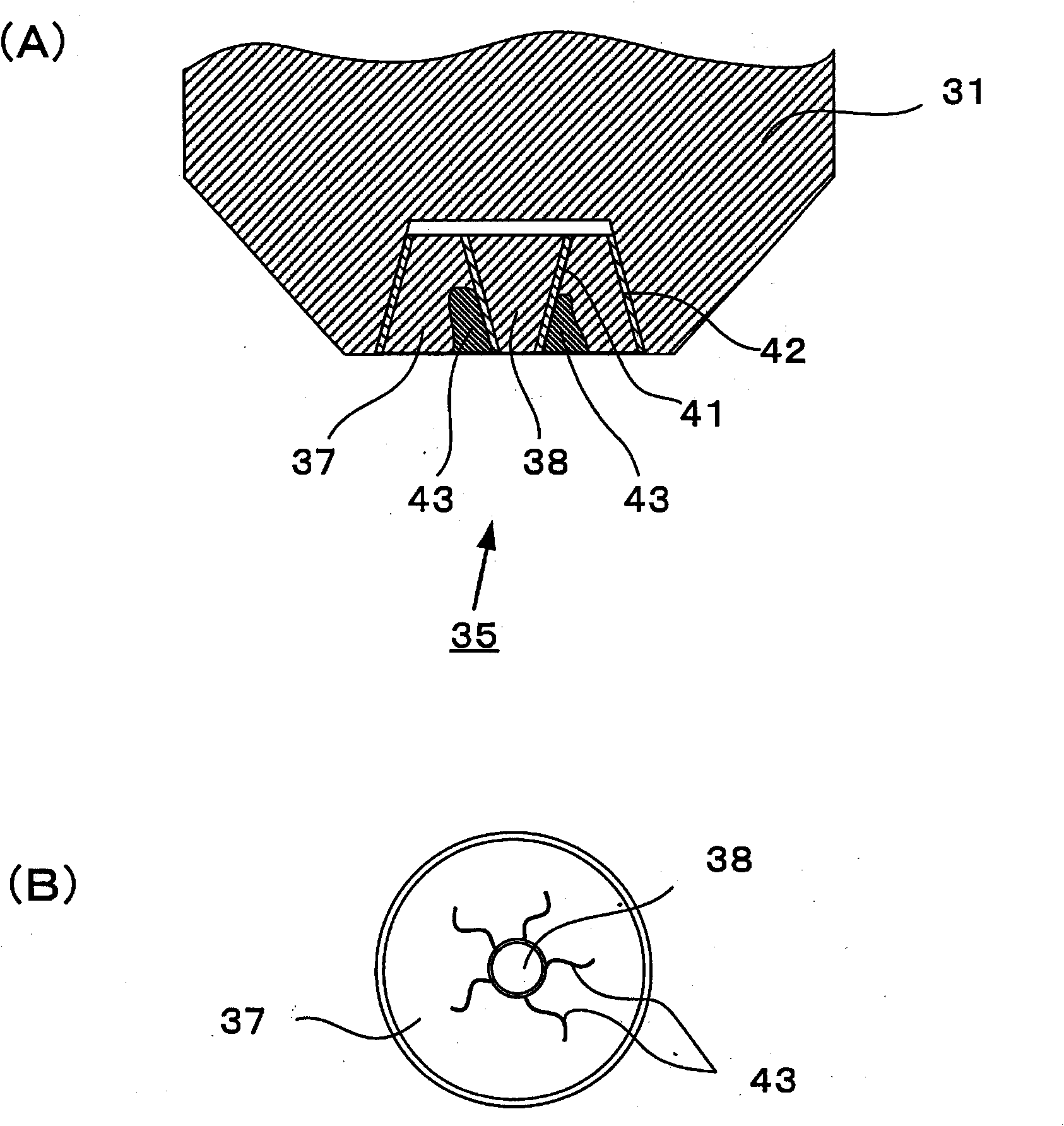 Short arc type discharge lamp