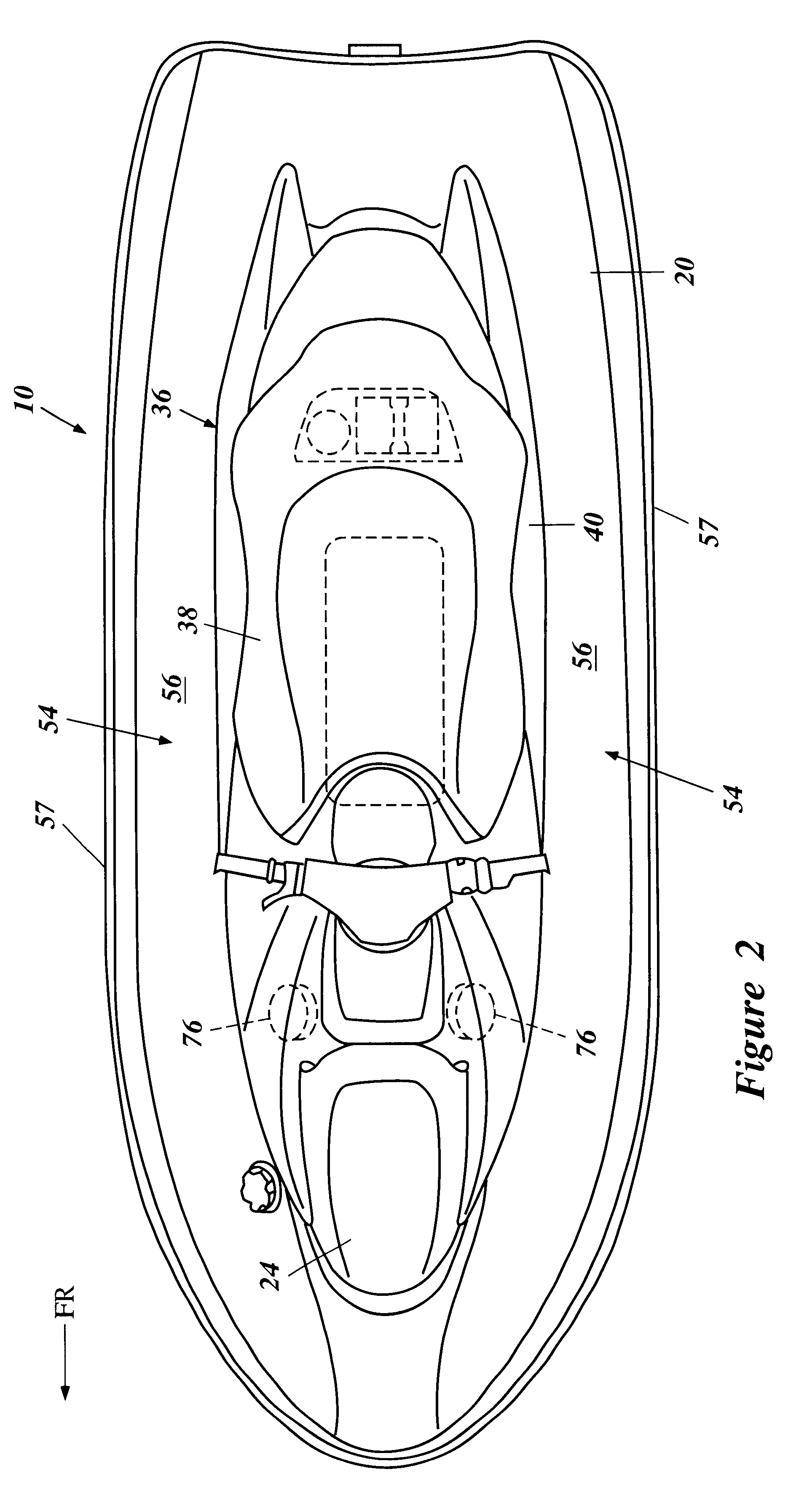 Lubrication system for 4-cycle engine of small watercraft