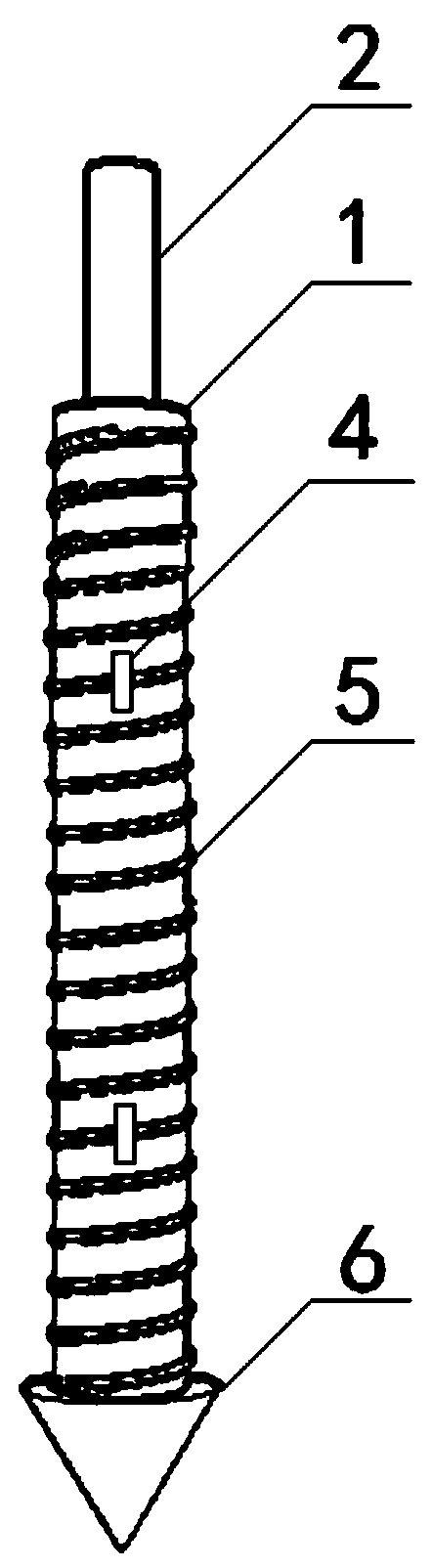 Combined barb type anchor rod