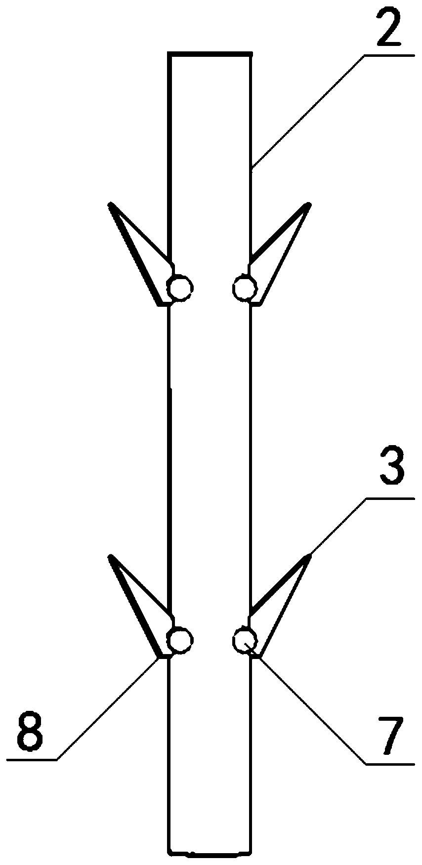 Combined barb type anchor rod