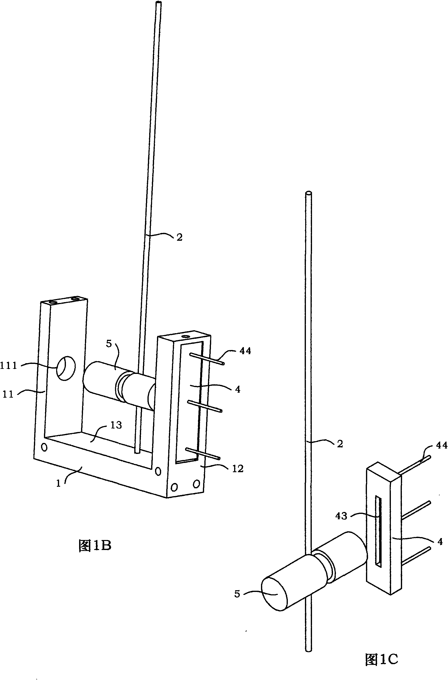 Whisker sensor suitable for inclined angle between robot perception and barrier