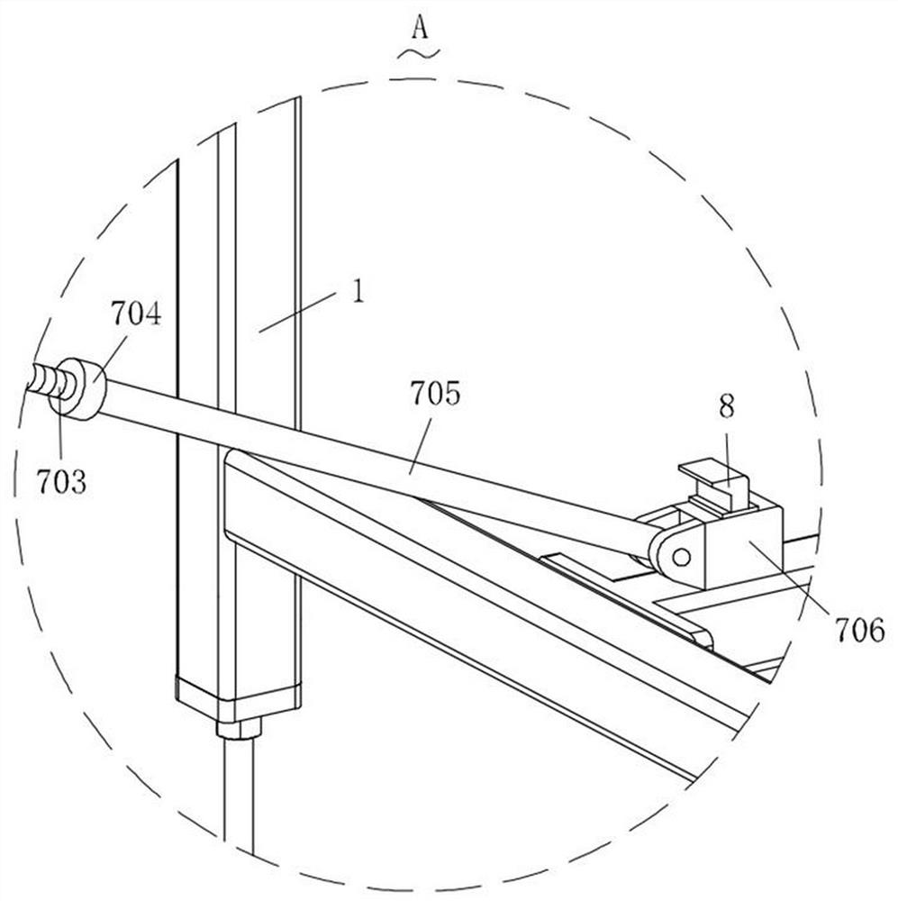 Sorting output device for logistics sorting