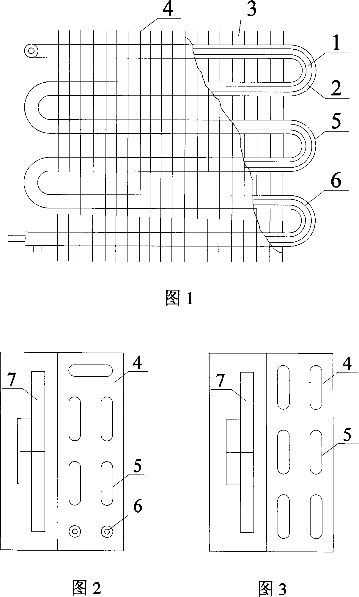 Fin-sleeve type three mediums composite heat-exchanger