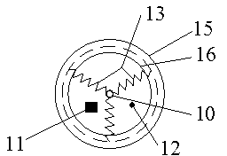 Testing apparatus and method for vertical osmotic coefficient of streambed shallow-layer sediment