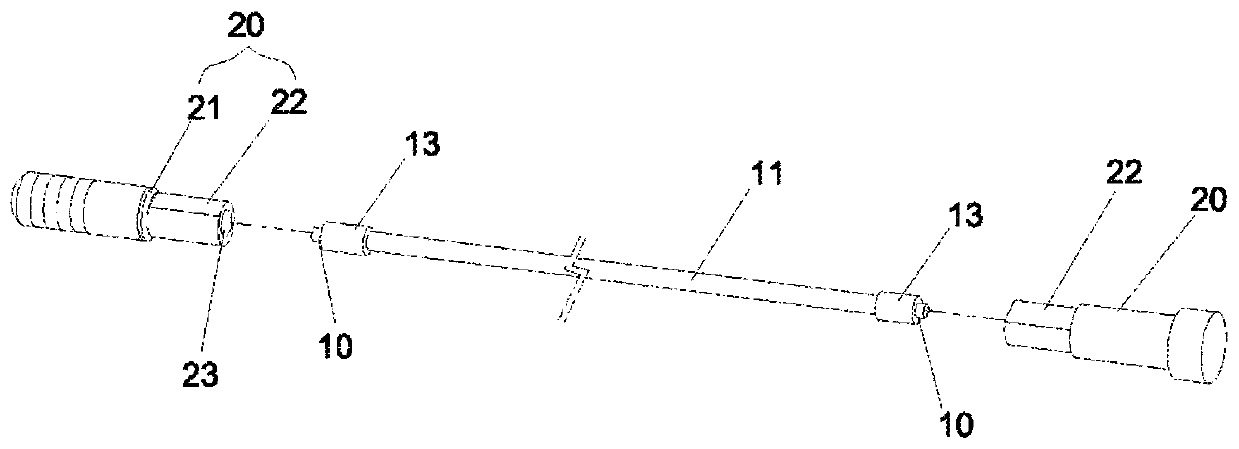 Bearing cable structure