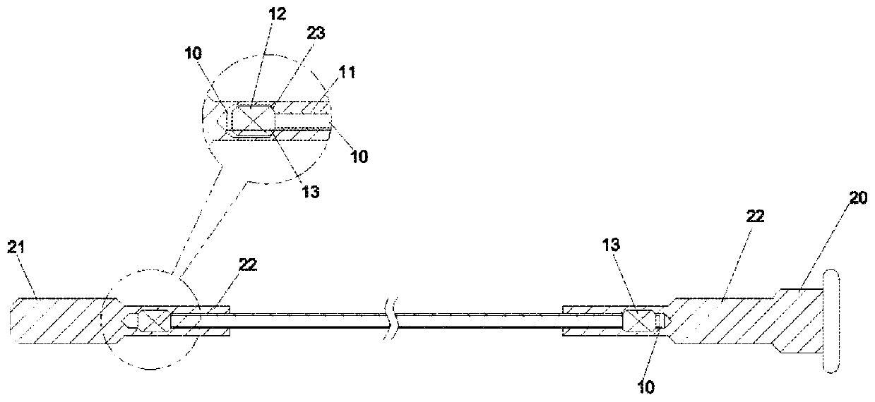 Bearing cable structure