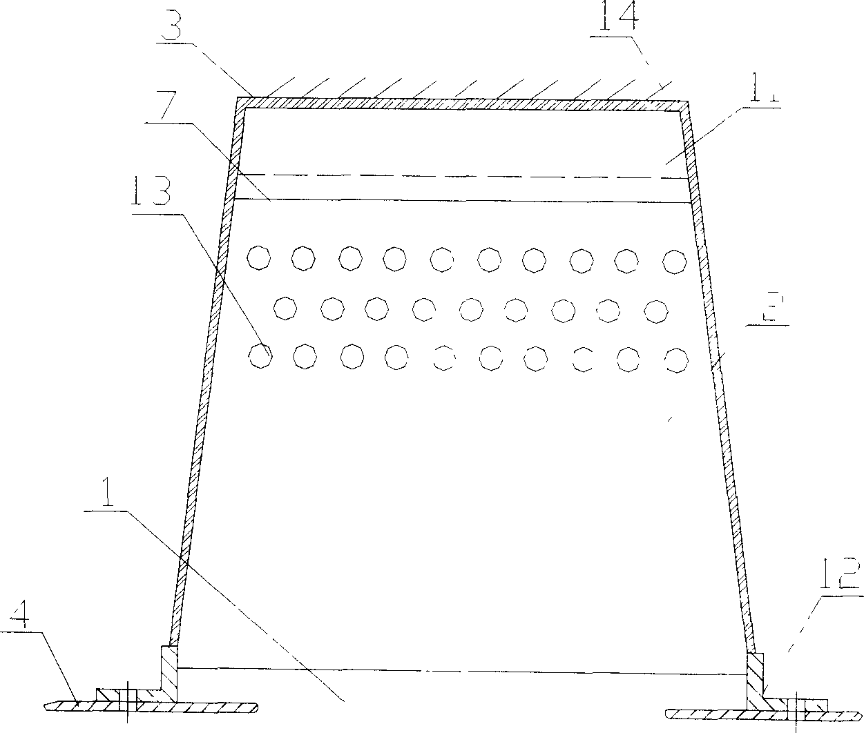 Subassembly between gas-liquid contacting and in use for knockout tower for mass transfer