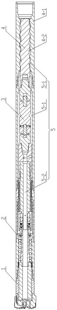 A punching and cutting compound drilling tool