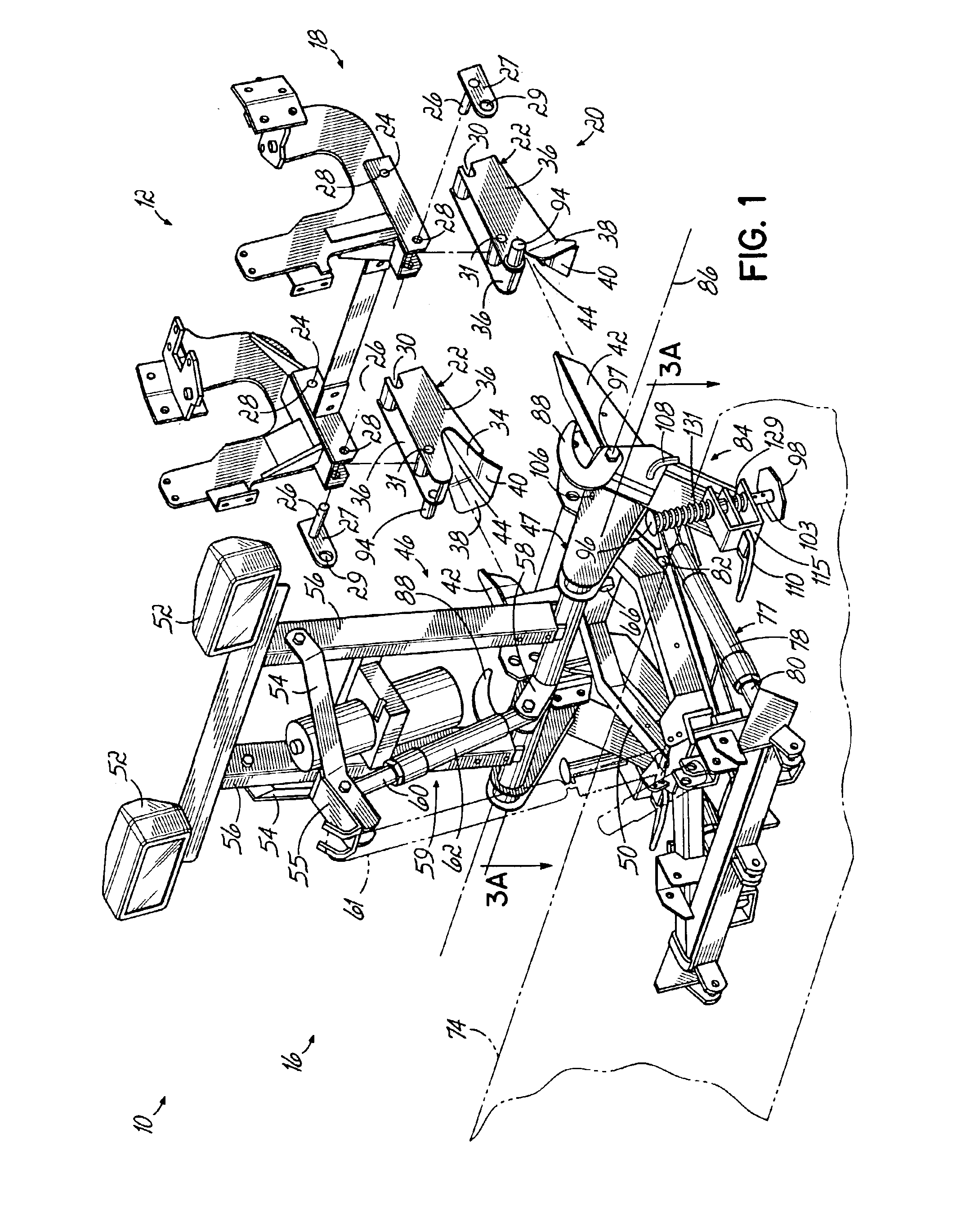 Snowplow mounting assembly