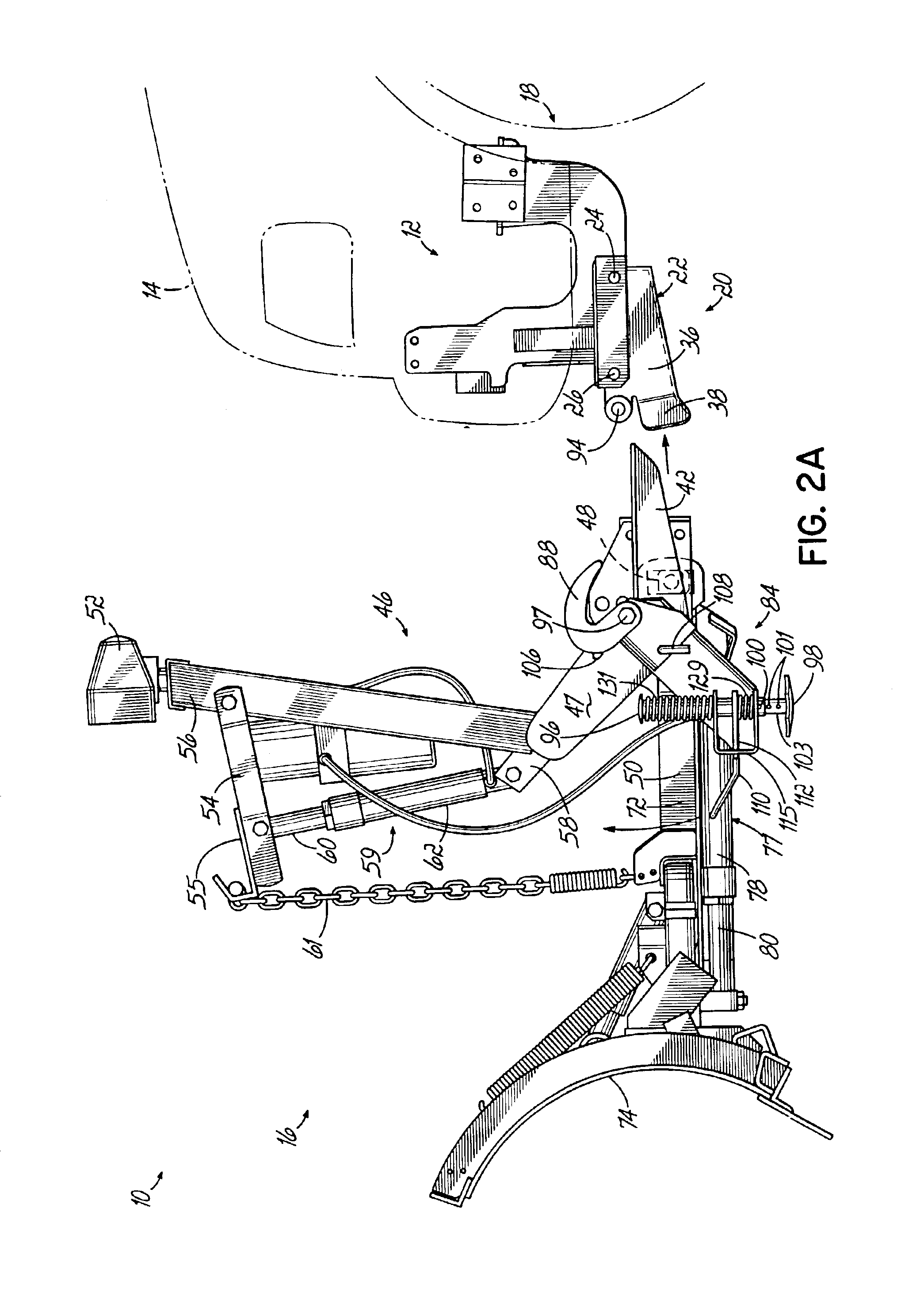 Snowplow mounting assembly