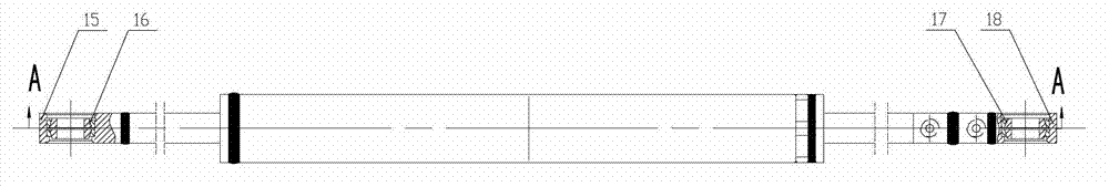 Combined type hydraulic cylinder with floating cylinder barrel