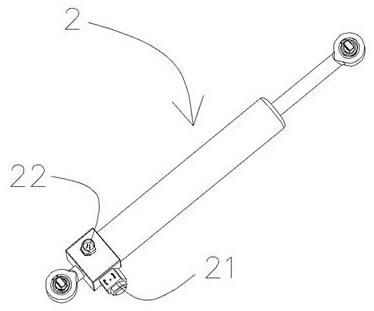 Hinged shock absorption method and device for active control compartment ends of air rail train