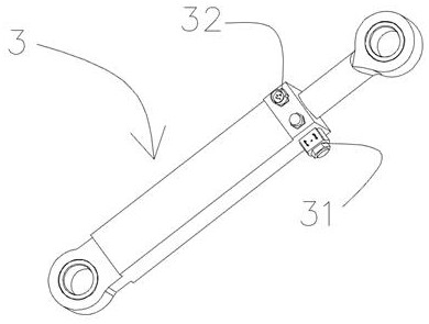 Hinged shock absorption method and device for active control compartment ends of air rail train