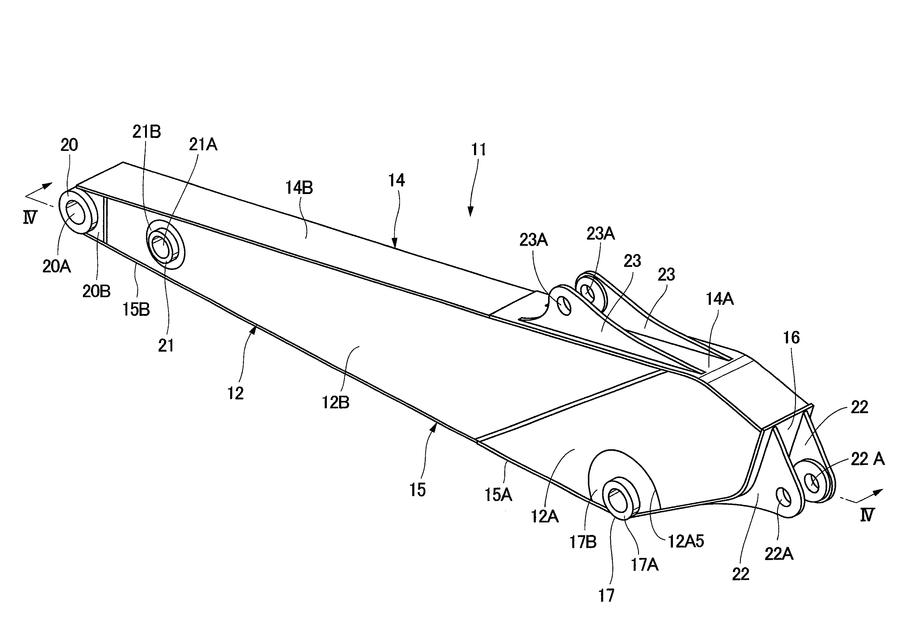 Arm for construction machine