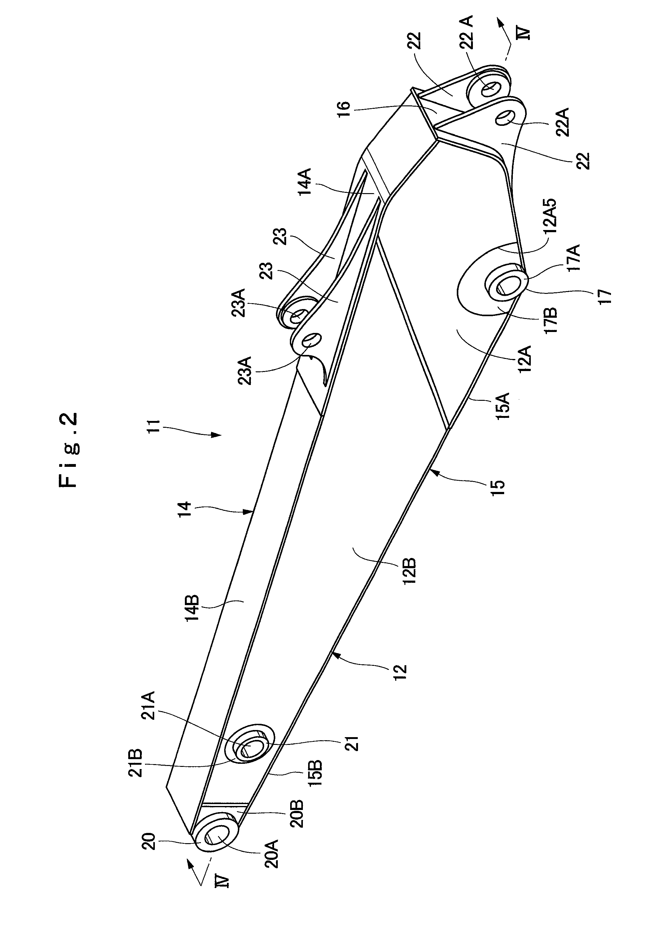 Arm for construction machine