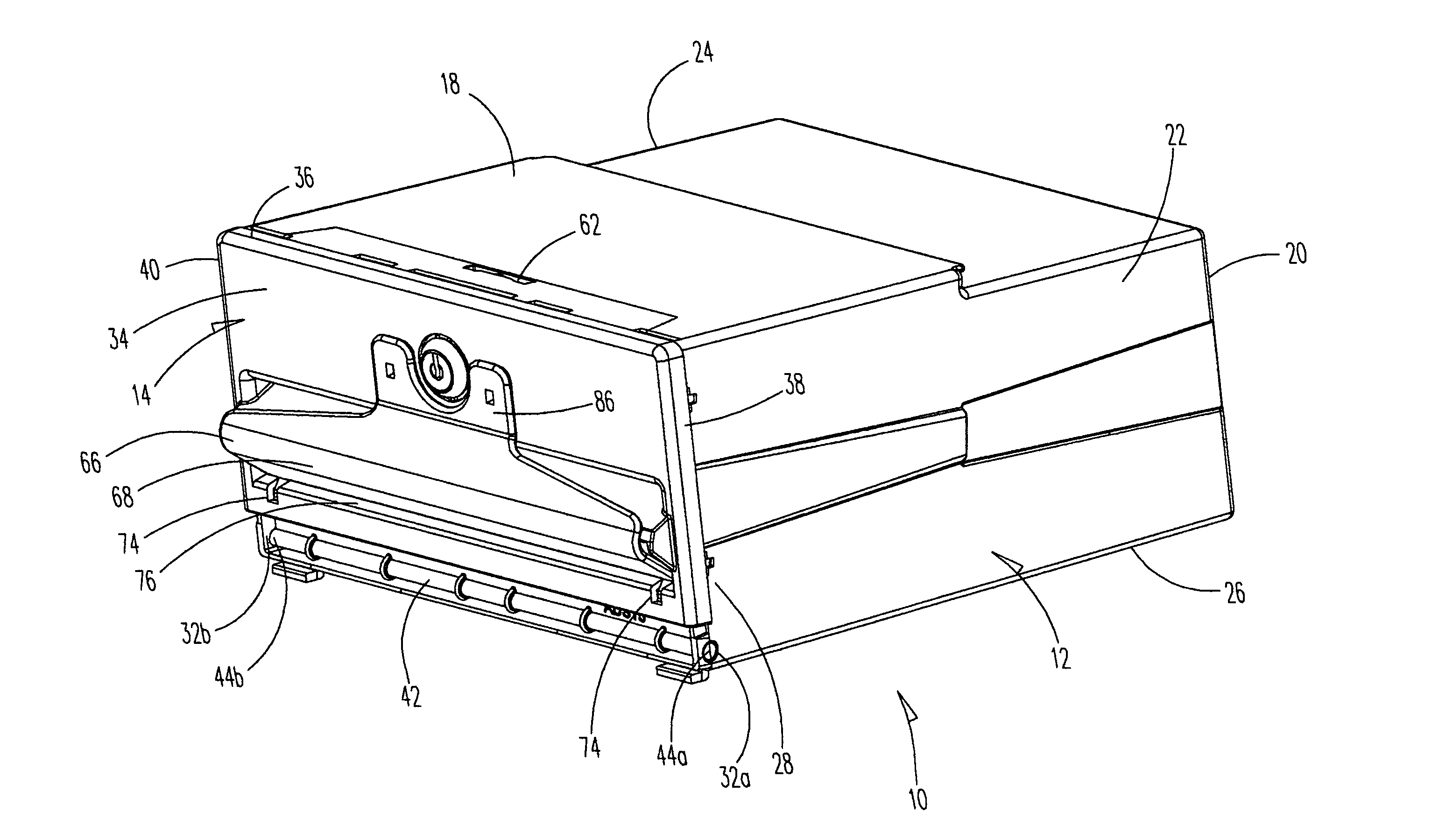 Display and dispensing device with a security shield