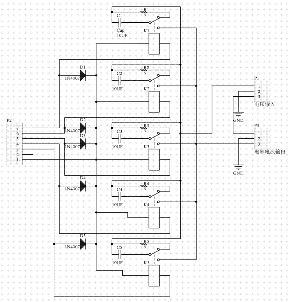 Capacitor current generator for debugging arc-suppression coil