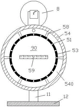 Tea drying device driven by motor to ascend and descend and provided with electromagnetic control valve