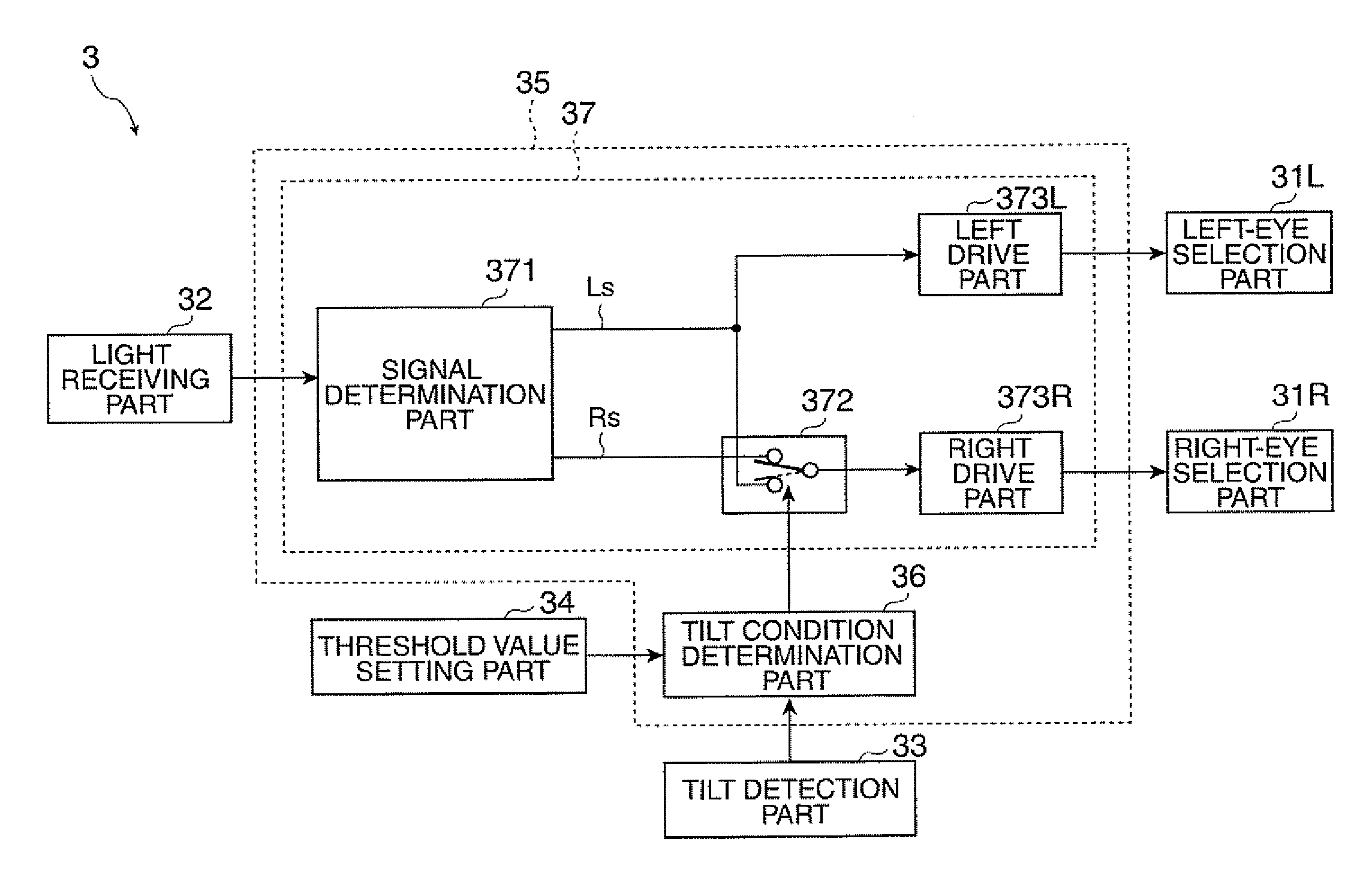 Shutter glasses and image display system