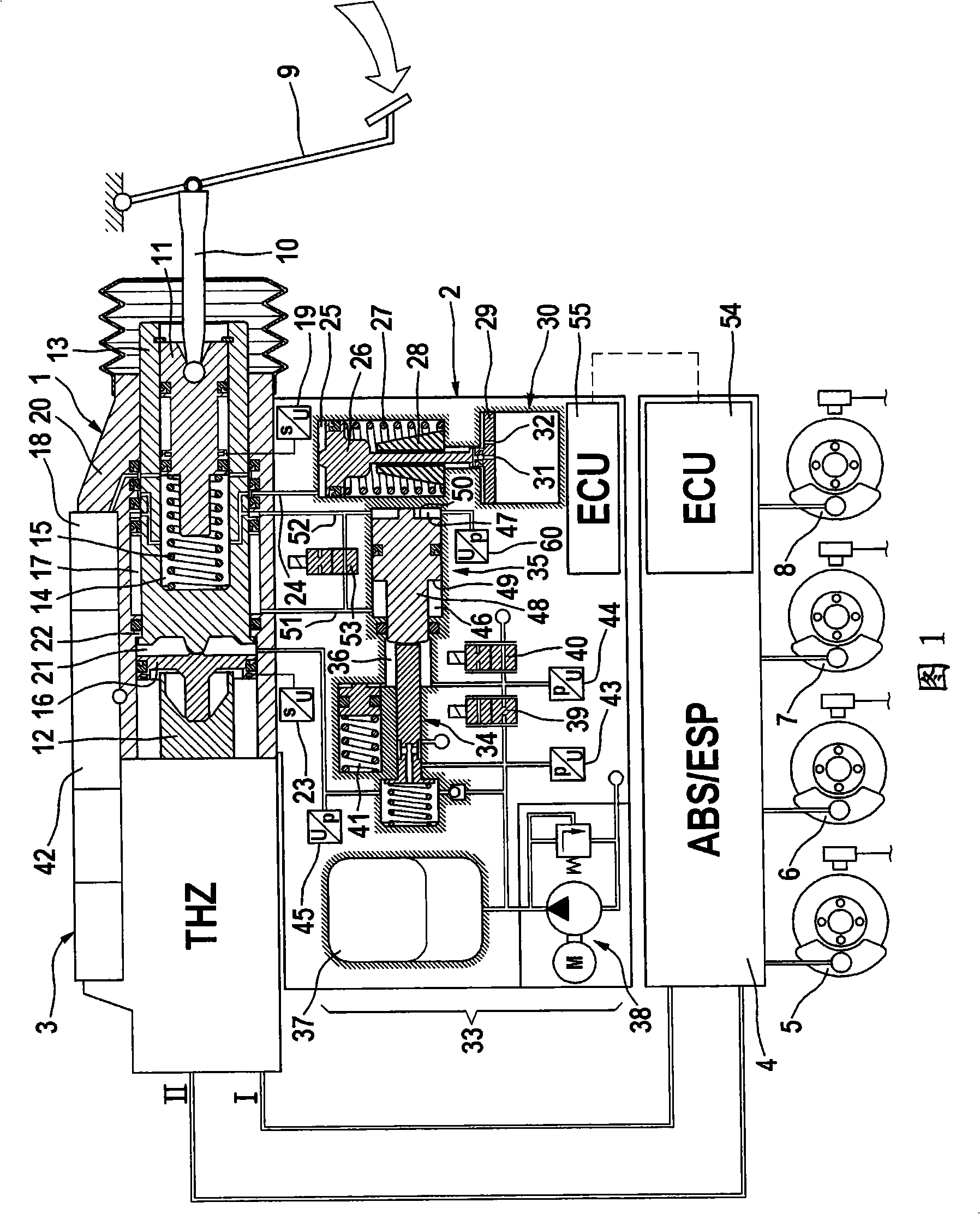 Motor vehicle braking system