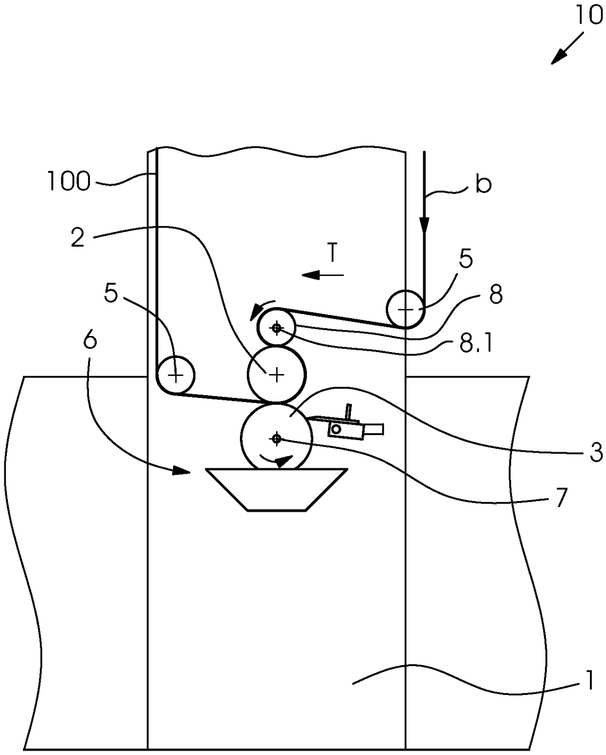 Rotogravure with snubber roll