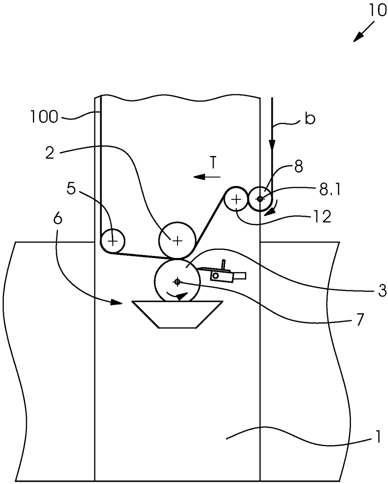 Rotogravure with snubber roll