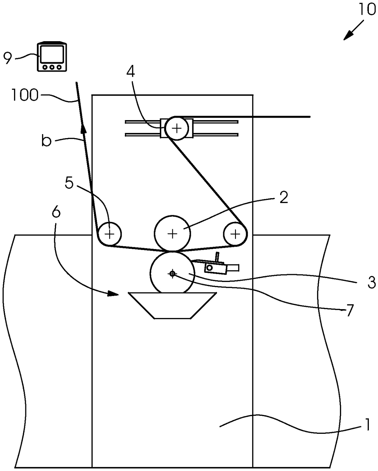 Rotogravure with snubber roll