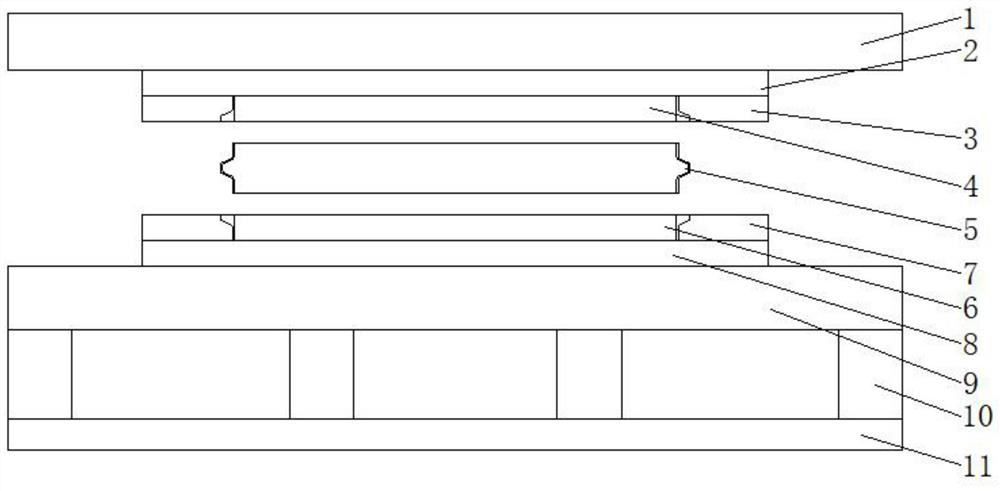 Hump stamping device of hump pipe and stamping method of hump stamping device of hump pipe