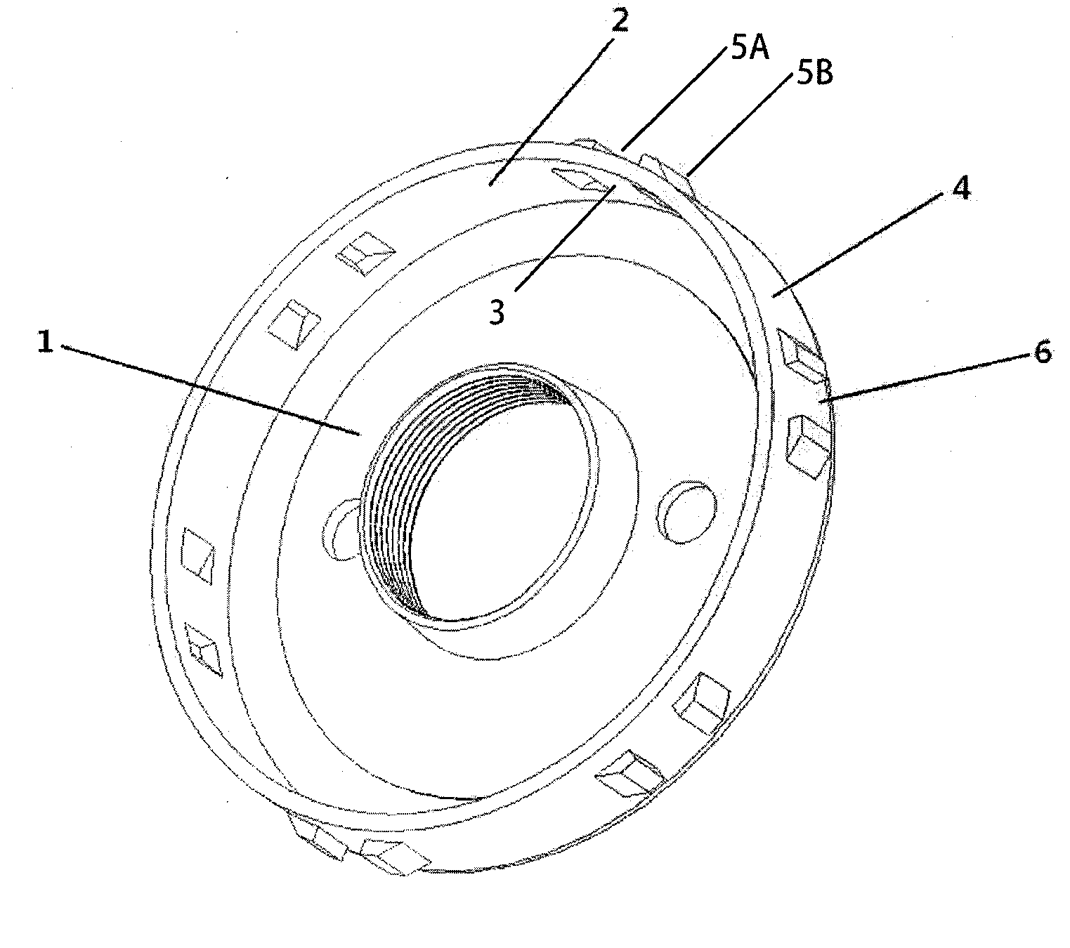 Multifunctional brake disc of electric vehicle