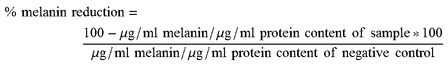 Mixture for the inhibition of melanin biosynthesis