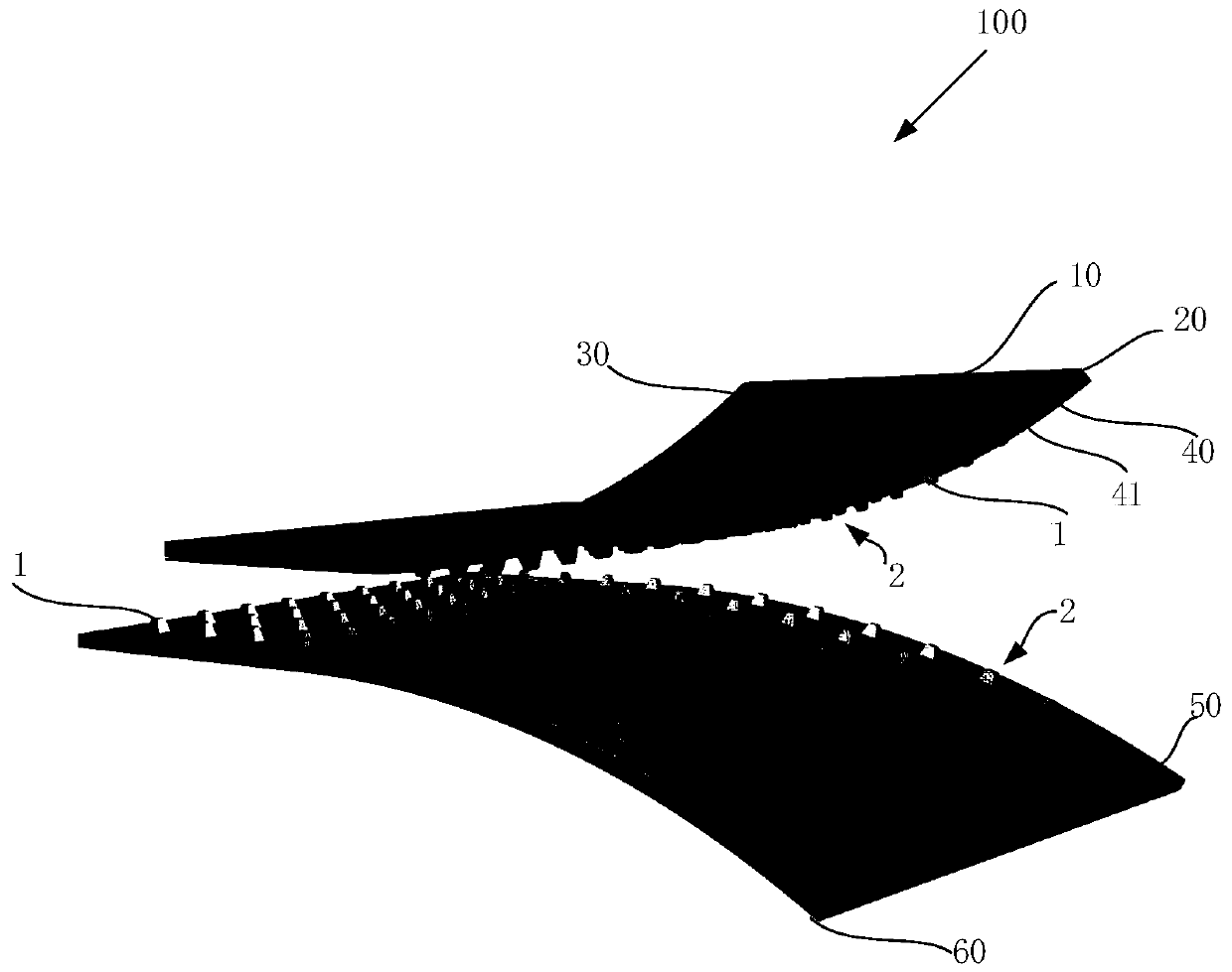 Flexible wearable sensor and corresponding wearable device and preparation method thereof