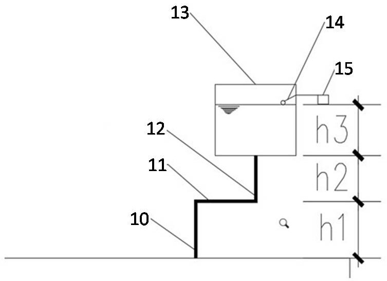 A device for increasing the heat storage temperature of a water tank