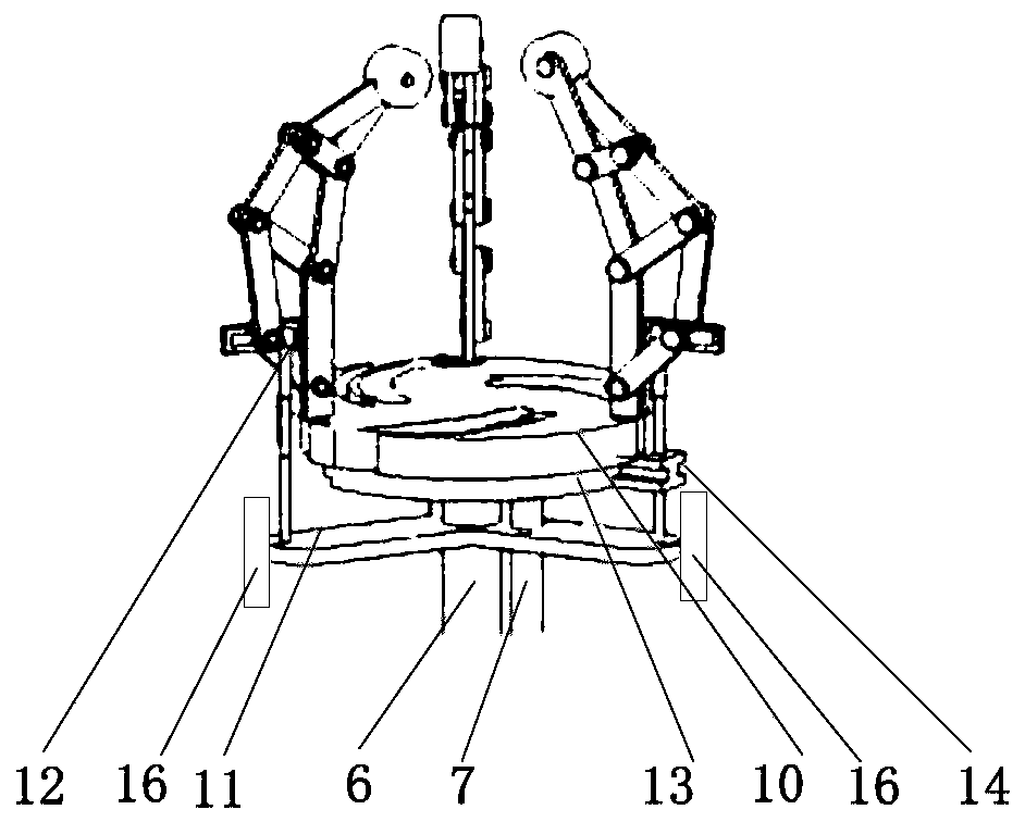 A multi-finger robot end effector with variable grasping range and method