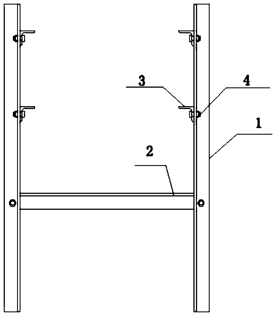 Device for controlling thickness of steel bar protective layer of slope lattice beam and using method of device