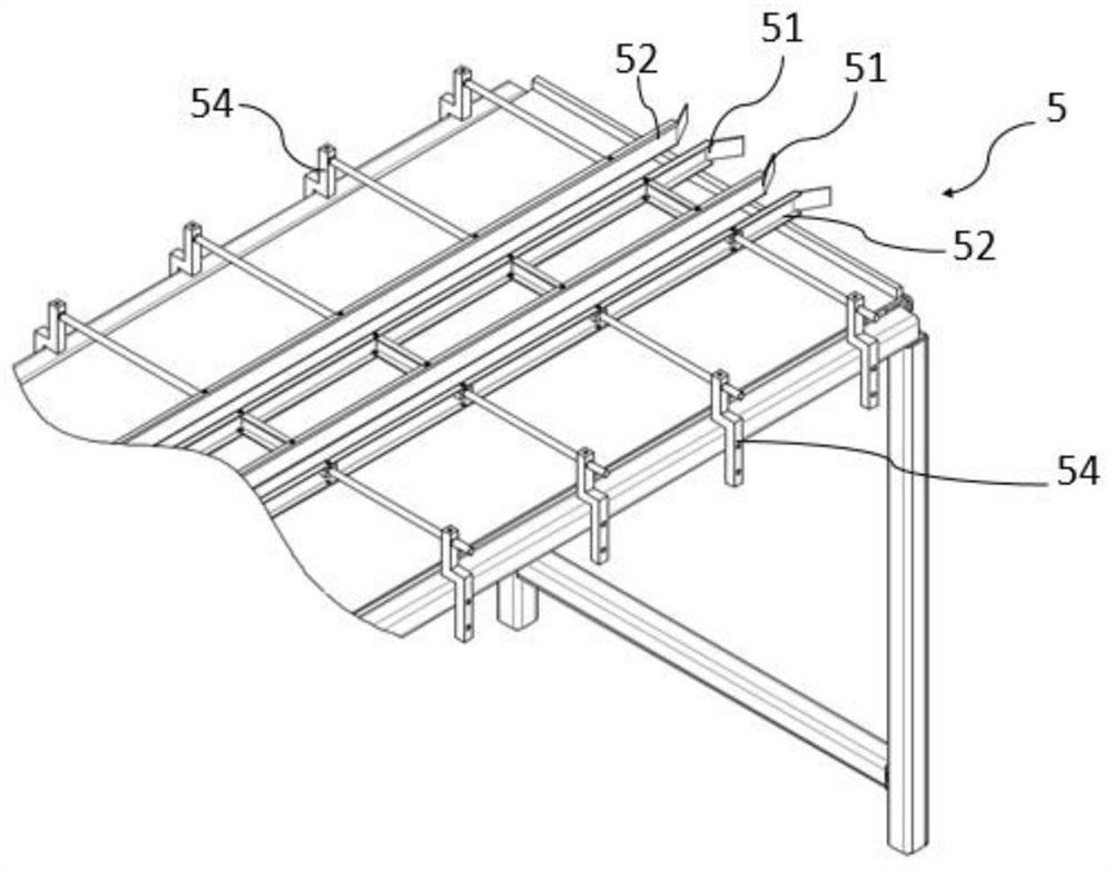 Overturning and transporting device for composite air deflector