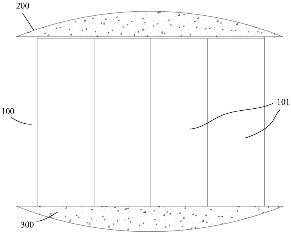 Partition wall and wall body mounting structure