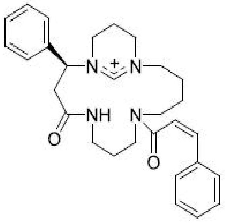 Preparation method and application of macrocyclic spermine compound incasine B