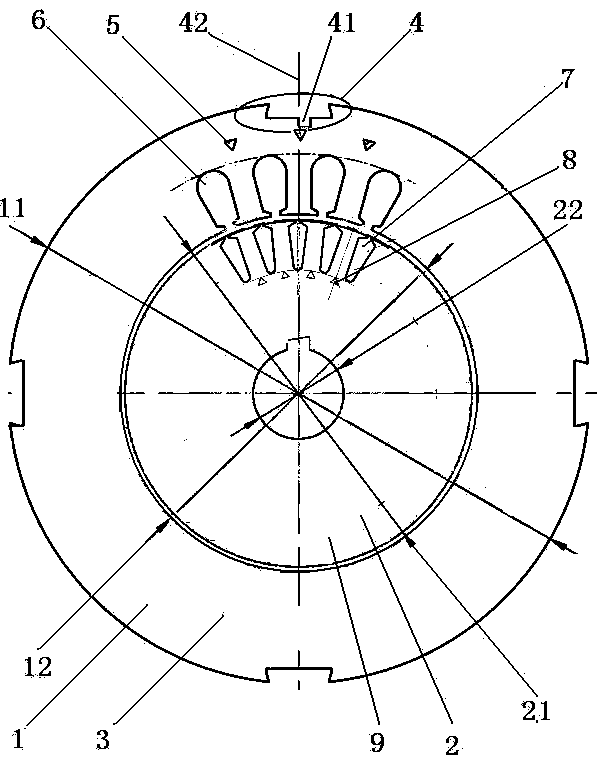 Ultrahigh-efficiency and energy-saving 1500W six-pole three-phase asynchronous motor