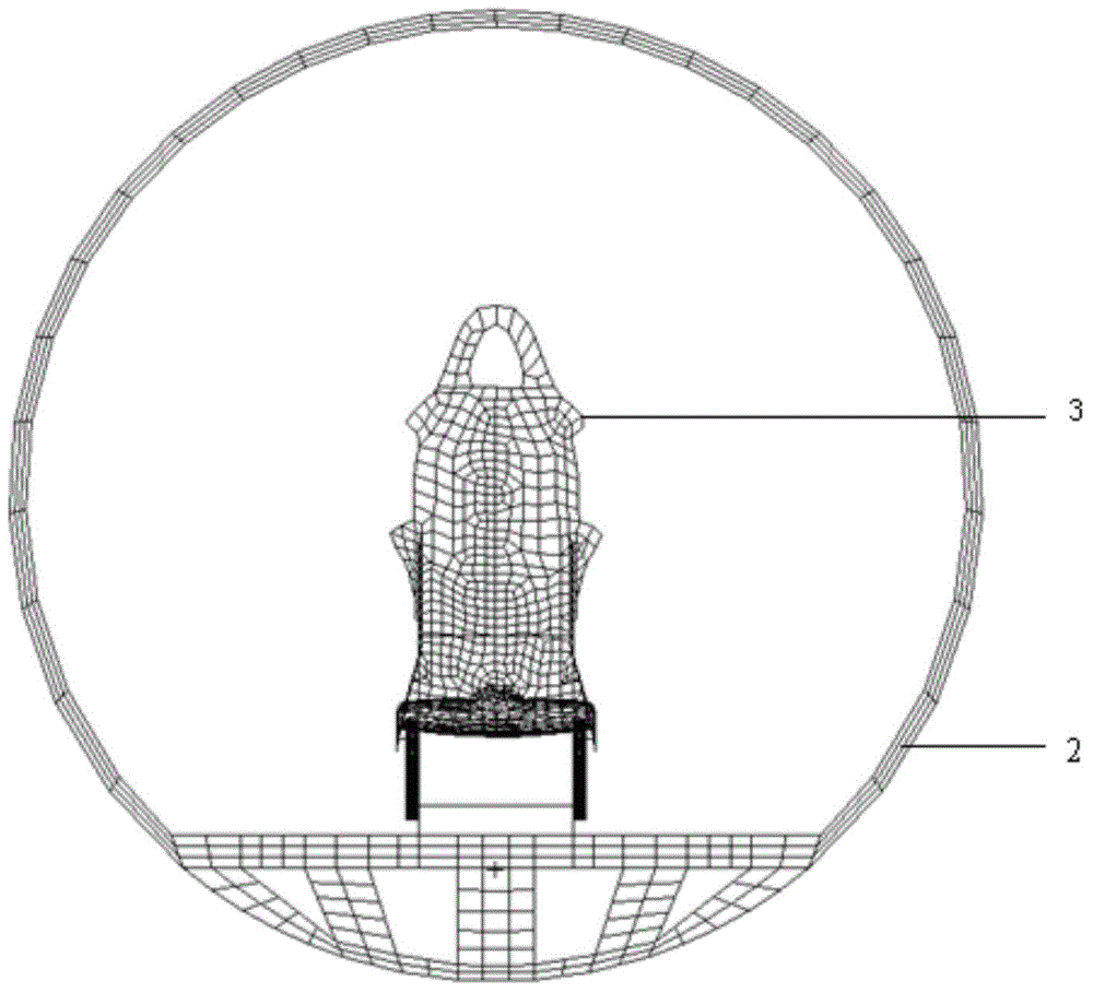 Full-helicopter anti-crash hierarchical simulation method