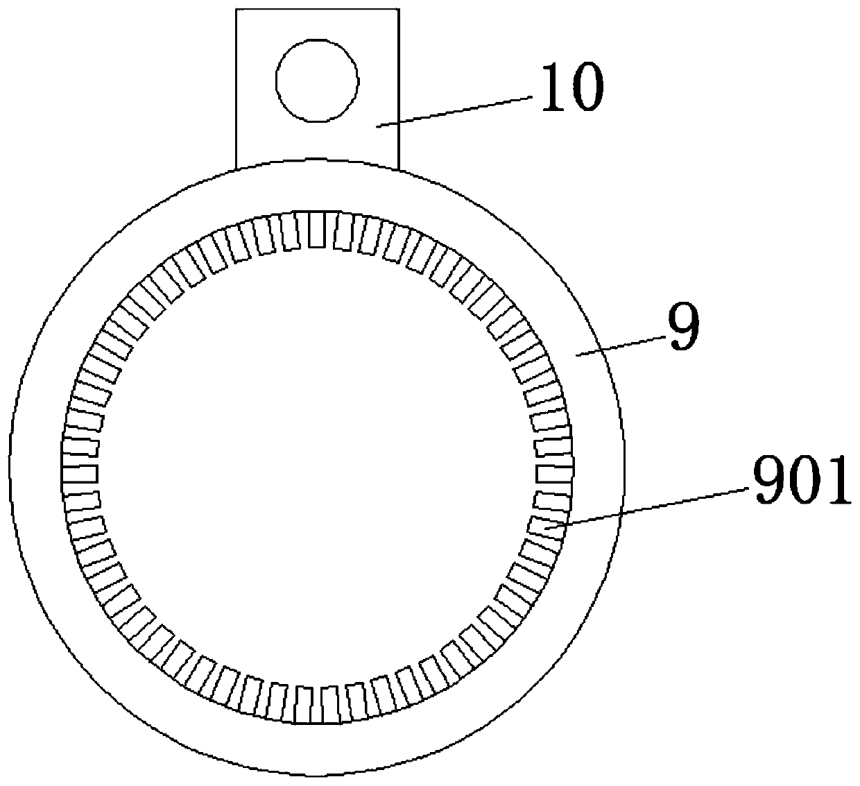 Vertical household garbage spiral conveyor