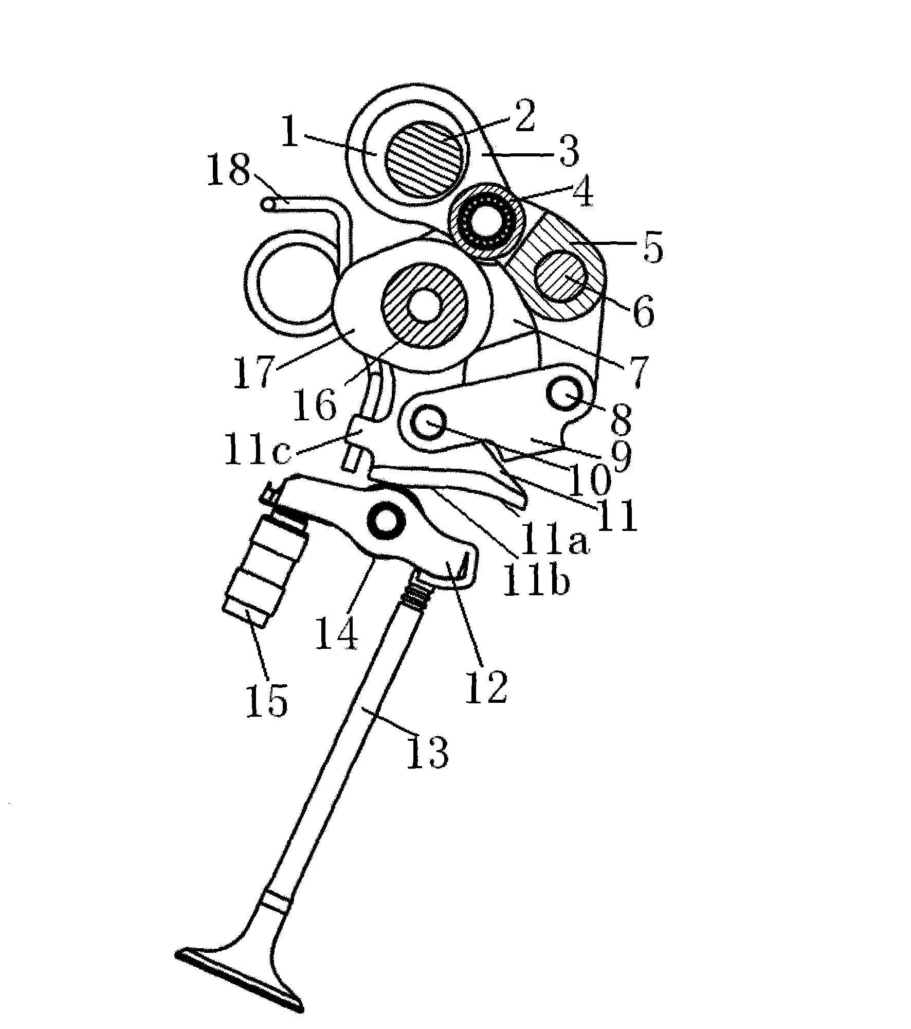 Novel stepless variable valve lift mechanism