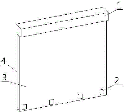 Water suction rainproof window curtain