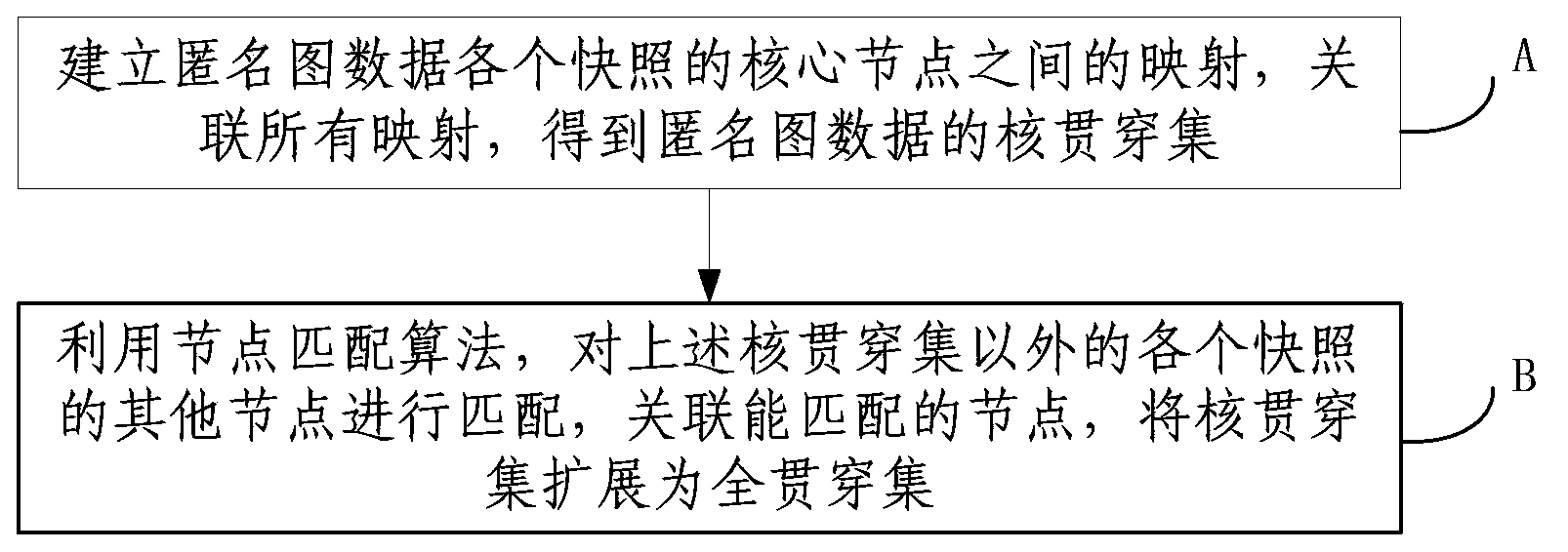 Method for evolutionary analysis on anonymous graph data