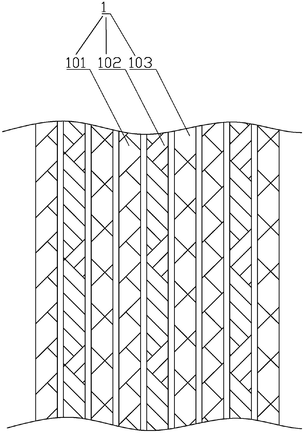 Ecological bag planting structure