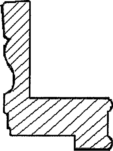 Method for covering plastic film on surface of wood or plastic special-shaped substrate