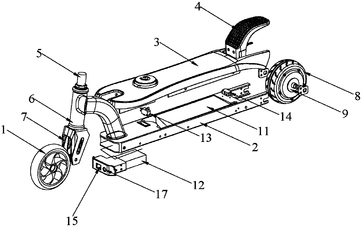 Sliding electric bicycle